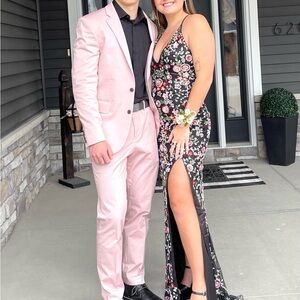 Express Salmon Pink Extra Slim Blazer + Suit Pants